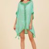 Women Surf Gypsy Bottoms | Apple Green St. Barth Jet Setter Embellished Cover Up