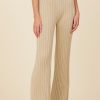 Women Surf Gypsy Bottoms | Gold Metallic Rib Pants