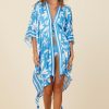 Women Surf Gypsy Bottoms | Summer Breeze Printed Satin Kimono