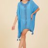 Women Surf Gypsy Bottoms | Royal Blue Mykonos Jet Setter Embellished Cover Up