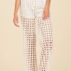 Women Surf Gypsy Bottoms | White Box Eyelet Pants